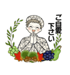 シニアちゃんの秋冬コーデほっこりスタンプ（個別スタンプ：35）