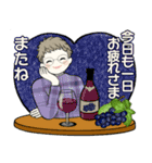 シニアちゃんの秋冬コーデほっこりスタンプ（個別スタンプ：38）