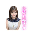 【夜職】制服コスをするAI美人（個別スタンプ：22）