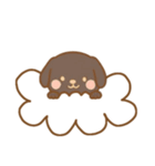 [アレンジ用]お空のワンコ（個別スタンプ：4）