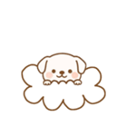 [アレンジ用]お空のワンコ（個別スタンプ：8）