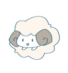 ふわふわひつじちゃんスタンプ（個別スタンプ：1）