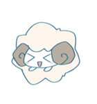 ふわふわひつじちゃんスタンプ（個別スタンプ：2）