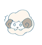 ふわふわひつじちゃんスタンプ（個別スタンプ：11）