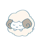 ふわふわひつじちゃんスタンプ（個別スタンプ：14）