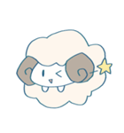 ふわふわひつじちゃんスタンプ（個別スタンプ：16）