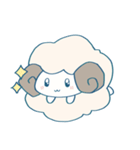 ふわふわひつじちゃんスタンプ（個別スタンプ：17）
