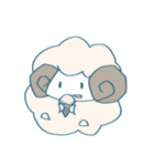 ふわふわひつじちゃんスタンプ（個別スタンプ：21）