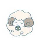ふわふわひつじちゃんスタンプ（個別スタンプ：22）