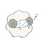 ふわふわひつじちゃんスタンプ（個別スタンプ：24）