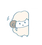 ふわふわひつじちゃんスタンプ（個別スタンプ：32）