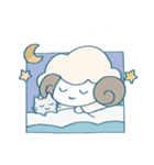 ふわふわひつじちゃんスタンプ（個別スタンプ：36）