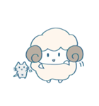 ふわふわひつじちゃんスタンプ（個別スタンプ：40）