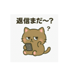 スマホ中毒猫！（個別スタンプ：2）
