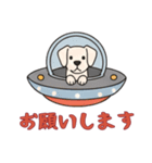[お願いします専用]UFOで宇宙犬1（個別スタンプ：11）