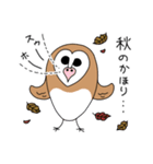たぶんメンフクロウの秋と冬（個別スタンプ：1）