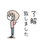 みんなの姉御！ナチュラルシンプル大人の秋（個別スタンプ：14）
