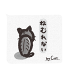 ネガティブ動物〜猫背の哀愁〜日常スタンプ（個別スタンプ：2）