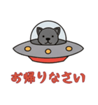 [お帰りなさい専用]UFOで宇宙犬1（個別スタンプ：6）