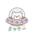 [オッケー専用]宇宙犬UFOで襲来（個別スタンプ：5）