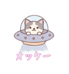 [オッケー専用]宇宙犬UFOで襲来（個別スタンプ：8）