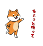 シバ犬と一緒の日常（個別スタンプ：16）