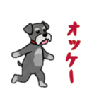 シュナウザーと一緒だよ（個別スタンプ：7）