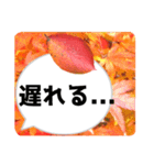 *花* 紅葉＆吹き出し（個別スタンプ：13）