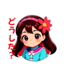 女の子ちゃんの日常スタンプ（個別スタンプ：6）