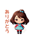 女の子ちゃんの日常スタンプ（個別スタンプ：10）