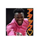 ※フェンシングが大好きな♡ゲイの黒人男性（個別スタンプ：1）