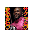 ※フェンシングが大好きな♡ゲイの黒人男性（個別スタンプ：9）