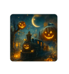 ハロウィンの世界の蒸気機関車（個別スタンプ：1）