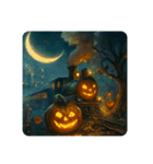 ハロウィンの世界の蒸気機関車（個別スタンプ：2）