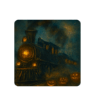 ハロウィンの世界の蒸気機関車（個別スタンプ：19）