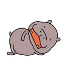 かわいい カバさん（個別スタンプ：8）