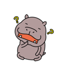 かわいい カバさん（個別スタンプ：15）