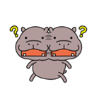 かわいい カバさん（個別スタンプ：24）