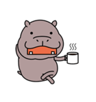 かわいい カバさん（個別スタンプ：33）