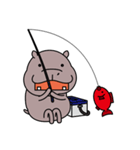 かわいい カバさん（個別スタンプ：34）
