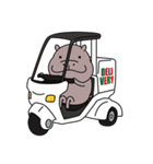 かわいい カバさん（個別スタンプ：37）