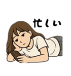 現実逃避、鬱、干物、大人女子、引きこもり（個別スタンプ：9）