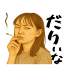 何か鼻につく女(ムカつくけど超便利返信)（個別スタンプ：34）