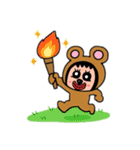 ポポベア、色んなスポーツに参加！（個別スタンプ：25）
