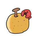 タコと秋のスタンプ（個別スタンプ：10）