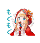 赤ずきんのほっこり秋（個別スタンプ：10）