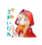 赤ずきんのほっこり秋（個別スタンプ：16）