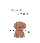 やさしいトイプードル『秋』2（個別スタンプ：18）