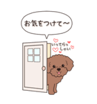 やさしいトイプードル『秋』2（個別スタンプ：21）