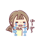 動く*娘ちゃん* いろいろ限界（個別スタンプ：17）